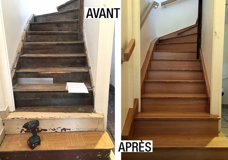 Rénovation d'escalier intérieur