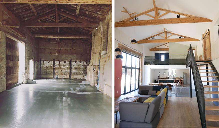 Réhabilitation d'un espace industriel en loft